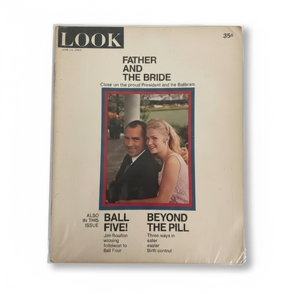 Vintage LOOK Magazine June 16, 1970 - Father and the Bride - Jim Bouton Ball Fiv